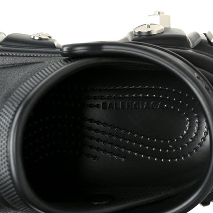 Balenciaga X CROCS Rubber Hardcroc Platform Sandals 36 Black 7 of 10