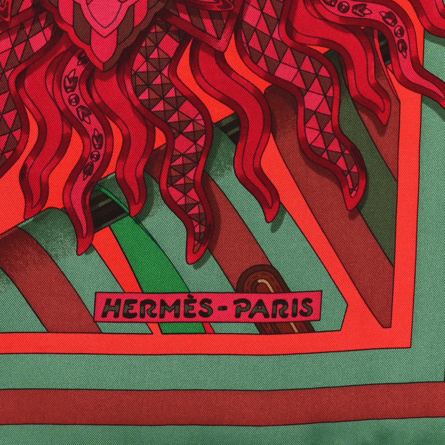 Hermes Silk Les Sangles de Phoebus Scarf 90 2 of 3