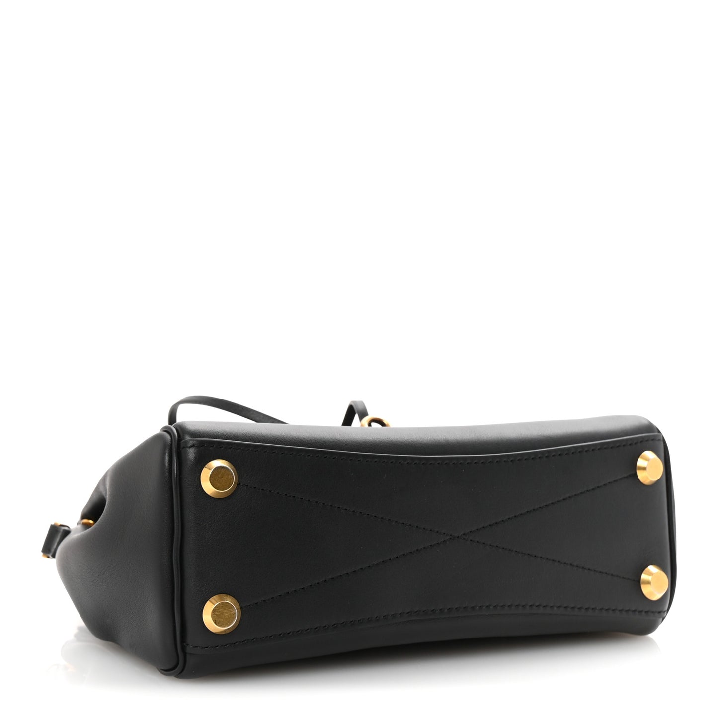 Smooth Calfskin Mini Bel Air Carry All Bag Black