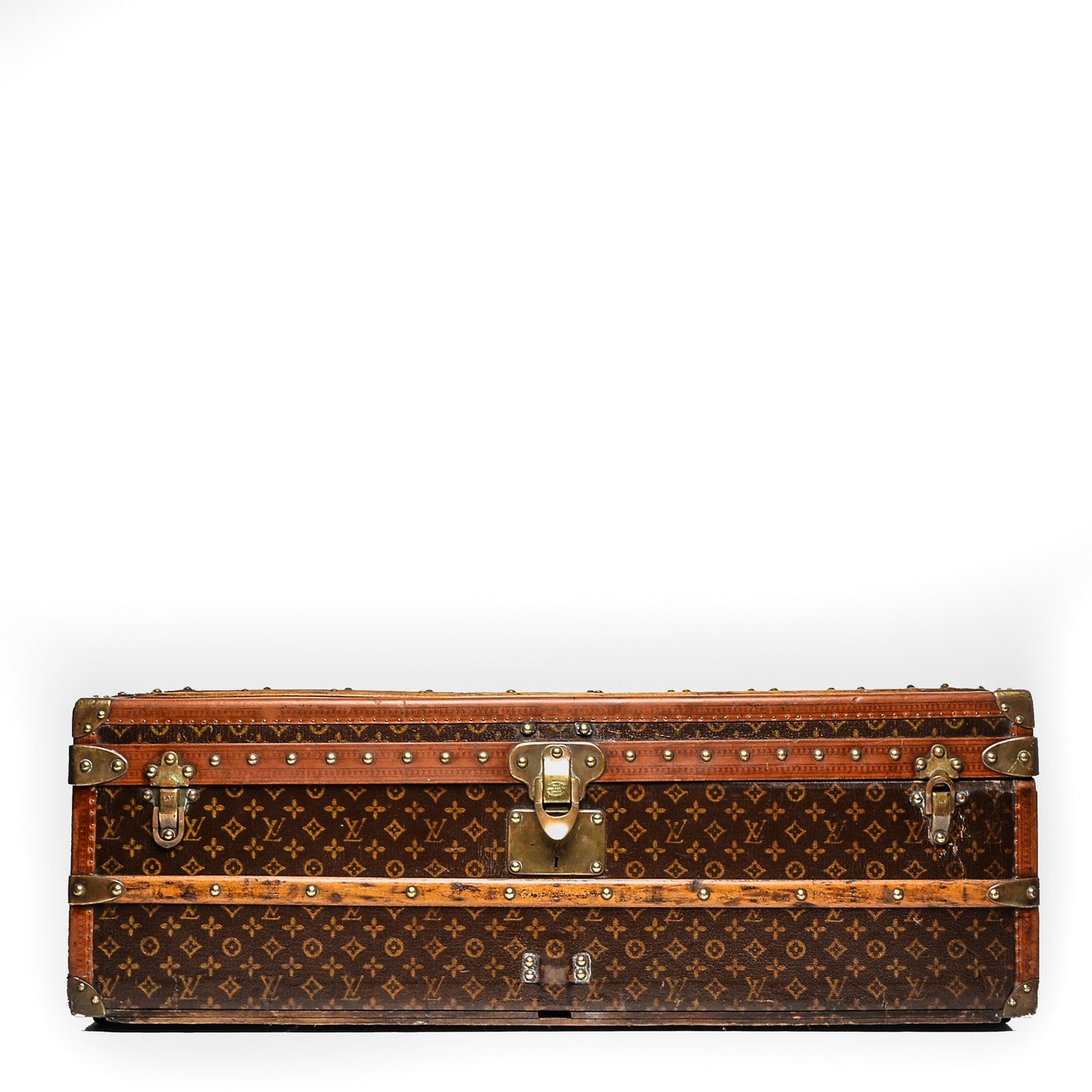 studio image of louis vuitton monogram small cabin trunk FASHIONPHILE