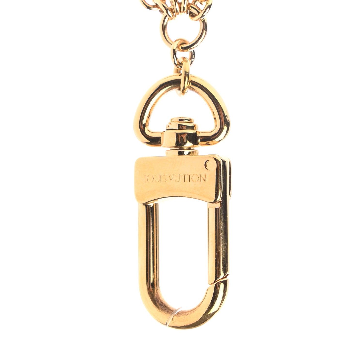 Monogram Blooming Flowers Bag Charm Key Holder Brown