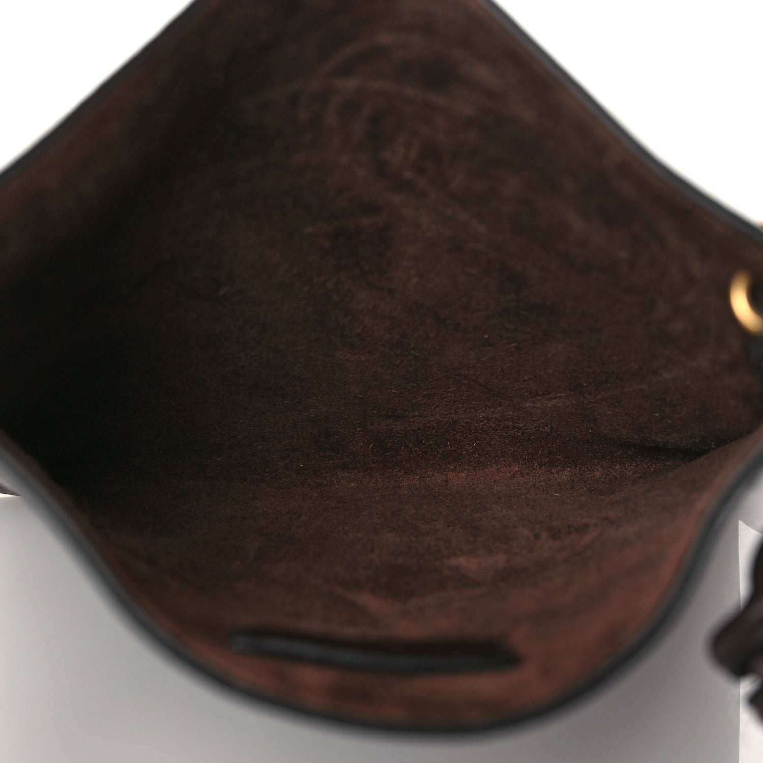Valentino Garavani Pebbled Calfskin Roman Stud Logo Crossbody Pouch Brown 5 of 9