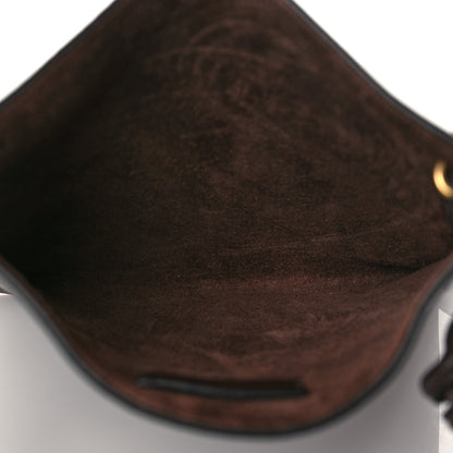 Valentino Garavani Pebbled Calfskin Roman Stud Logo Crossbody Pouch Brown 5 of 9