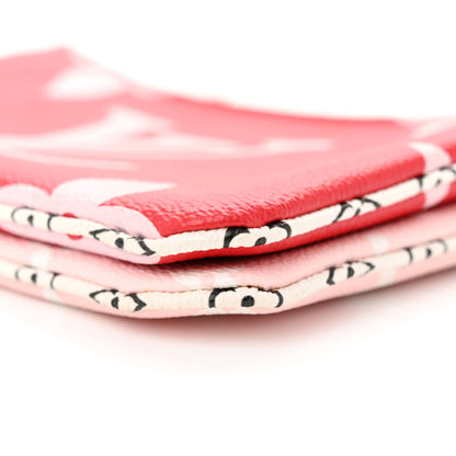 Louis Vuitton Monogram Giant Double Zip Pochette Rouge 10 of 11