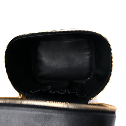 Chanel Caviar Vanity Cosmetic Case Black 5 of 16
