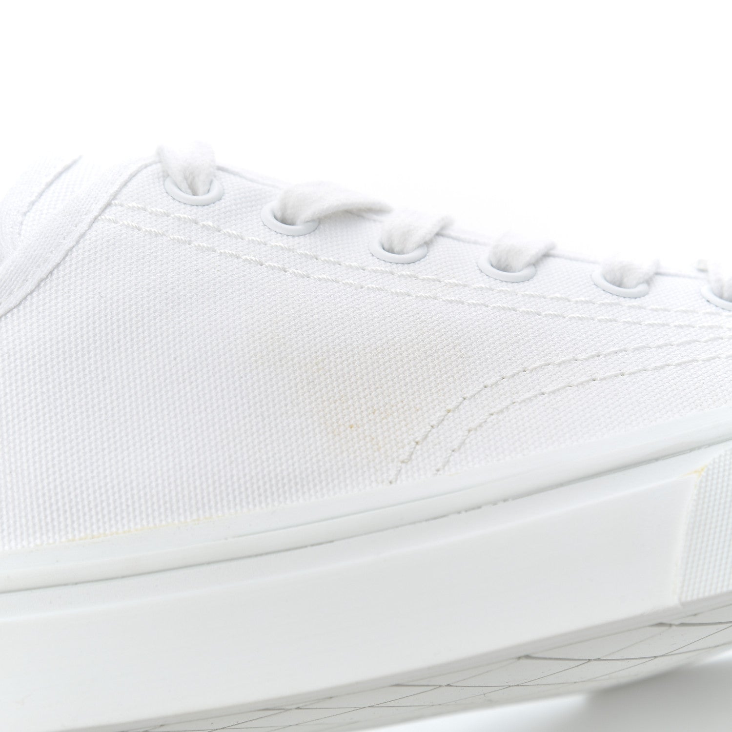 Chanel Fabric Low Top Sneakers 39.5 White 10 of 13