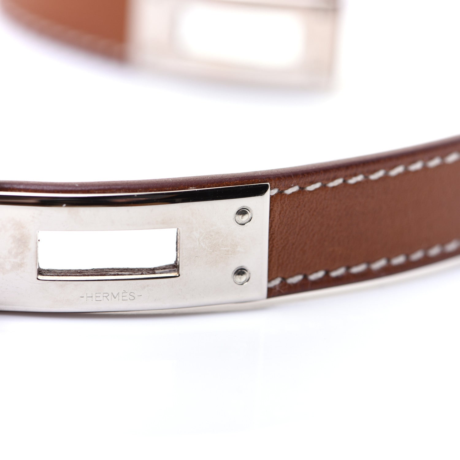 Hermes Barenia Kelly Double Tour Bracelet XS Fauve 6 of 10