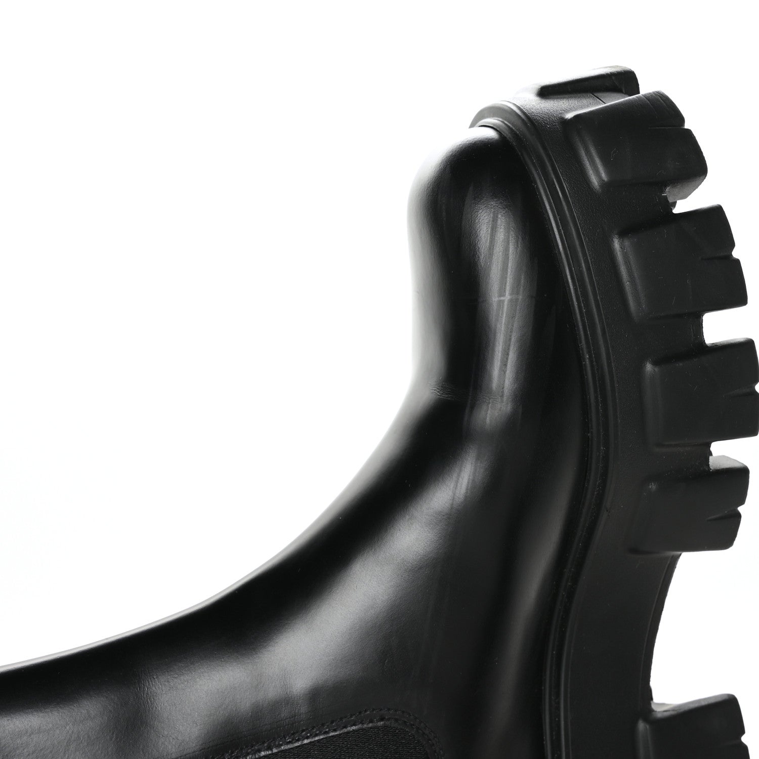 Prada Spazzolato Rois Monolith Chelsea 55mm Tall Boots 35.5 Black 9 of 9