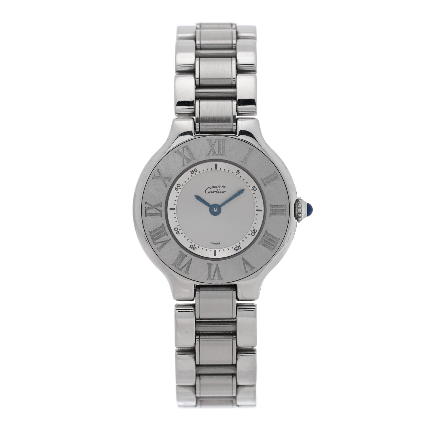 Cartier Stainless Steel 28mm Must De 21 Quartz Watch 1 of 4