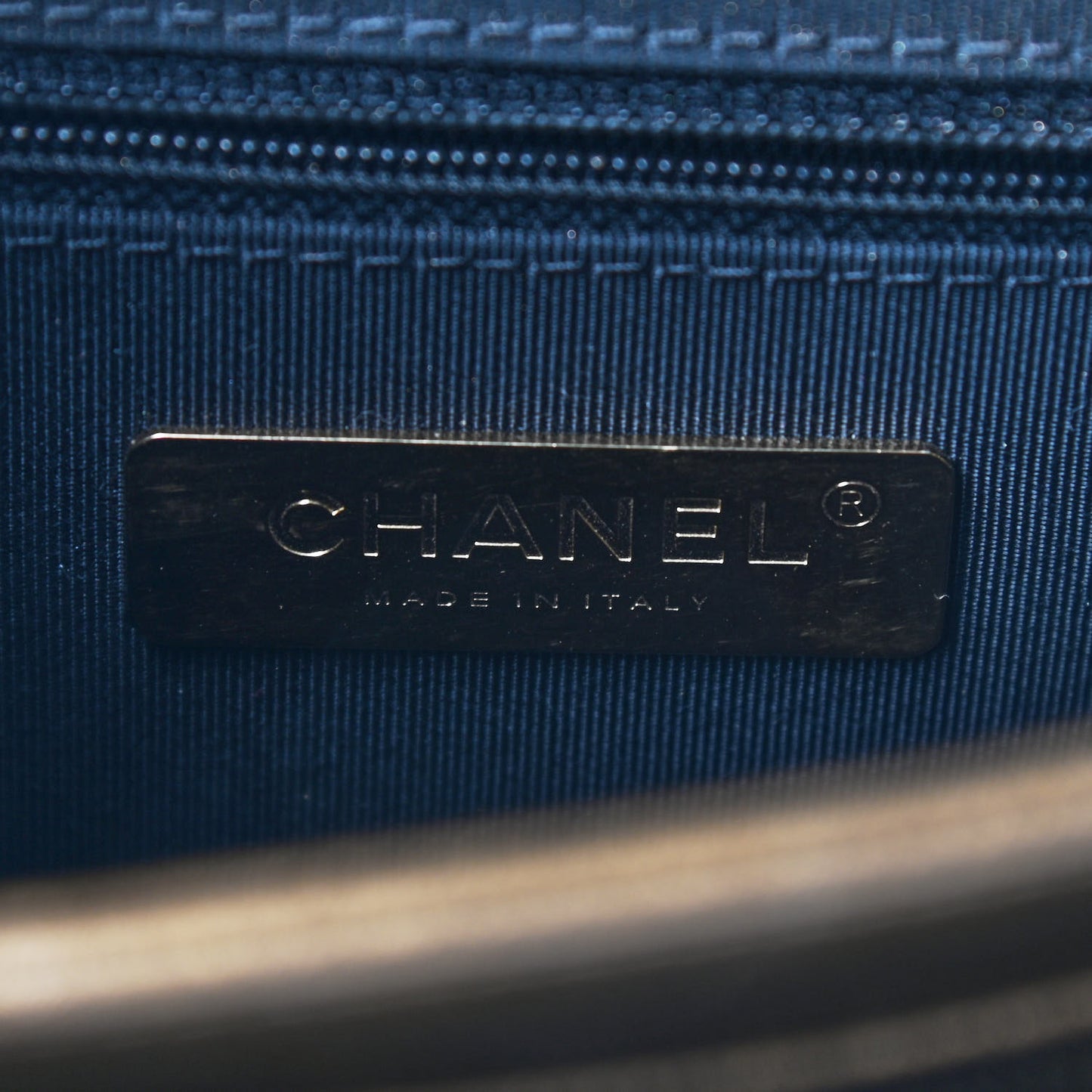 Metallic Lambskin Caviar Quilted Chain Handle Flap Bronze