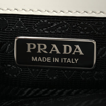 Prada Spazzolato Mini Re-Edition 1995 Double Handle Handbag White 8 of 14