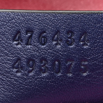 Gucci Velvet Matelasse GG Marmont Belt Bag 85 34 Cobalt Blue 7 of 10