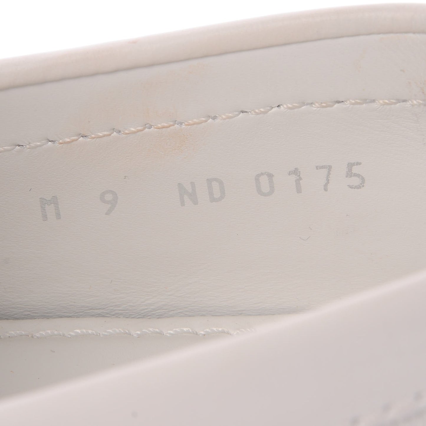 Mens Damier Infini Hockenheim Moccasin Loafers 9 White