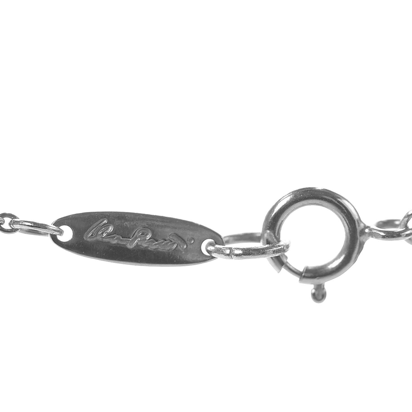 Platinum Elsa Peretti Open Heart Pendant Necklace