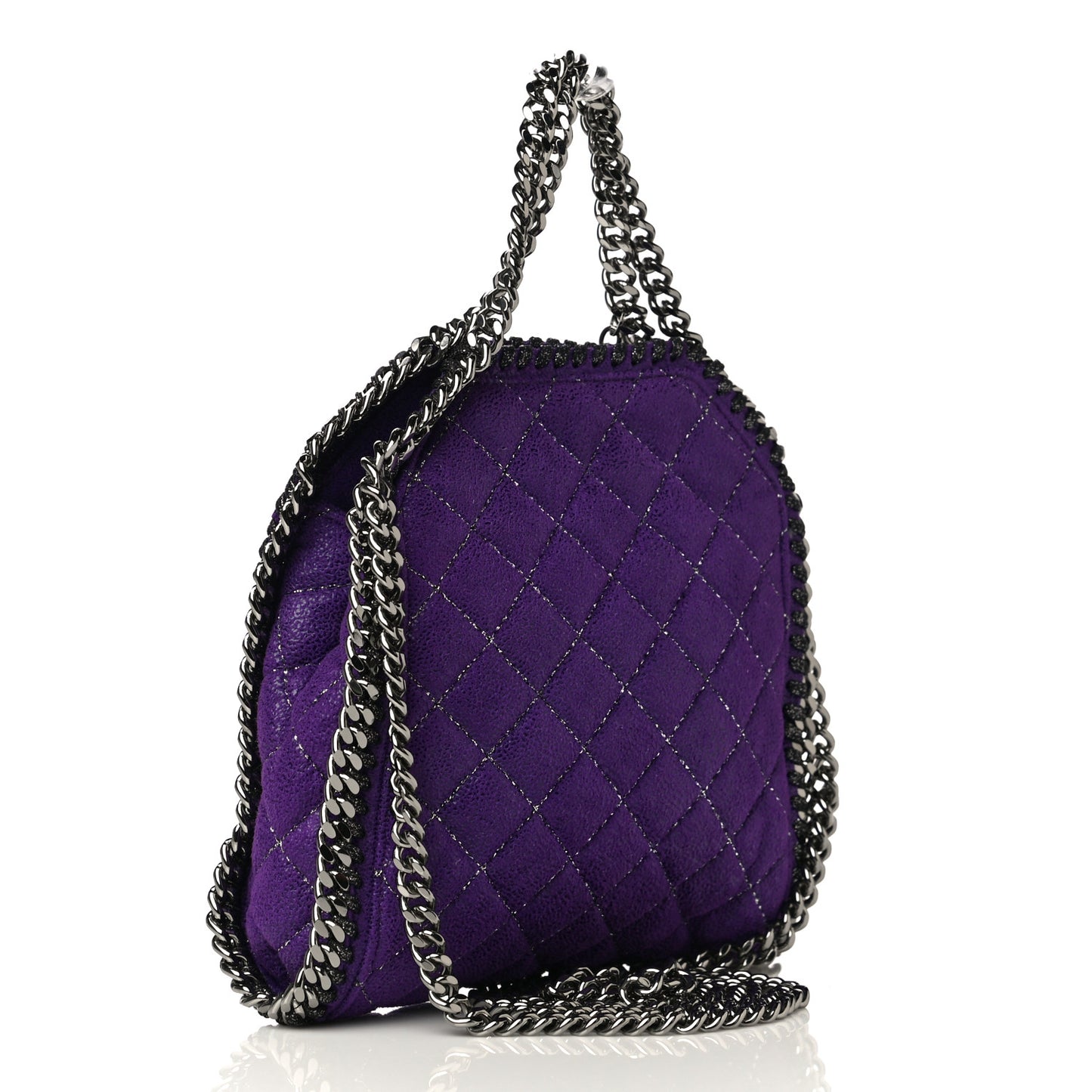 Shaggy Deer Quilted Tiny Falabella Purple