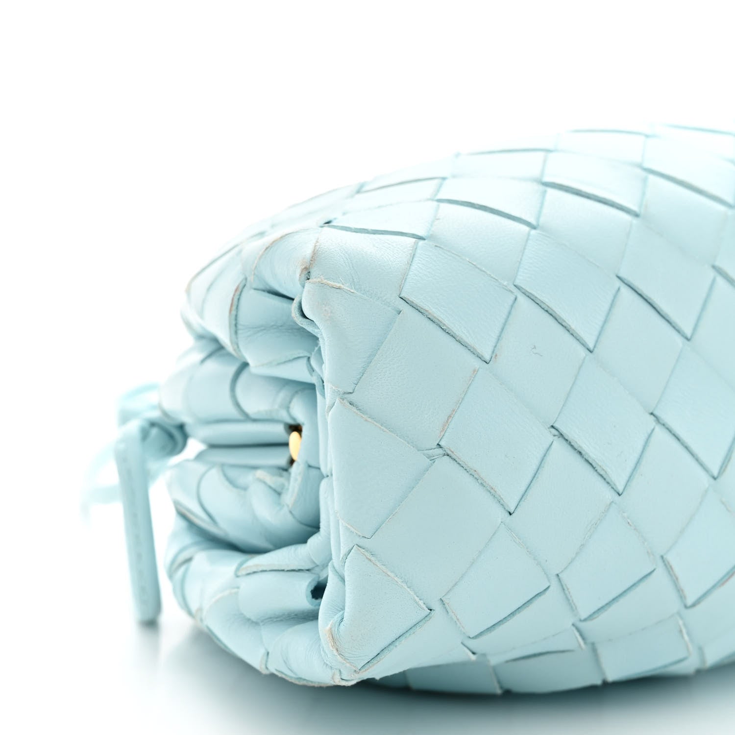 Bottega Veneta Nappa Intrecciato The Mini Pouch Topazio Silver 9 of 11