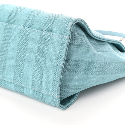 Chanel Mixed Fibers Striped Medium Deauville Tote Blue 11 of 11