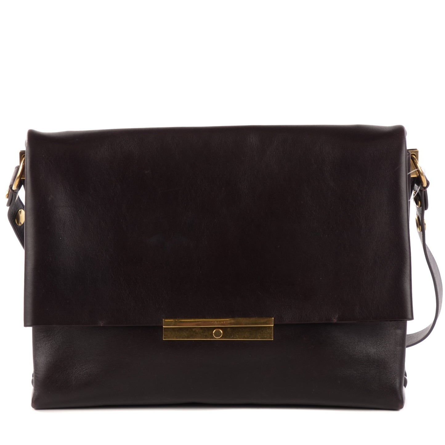 Smooth Calfskin Blade Flap Burgundy