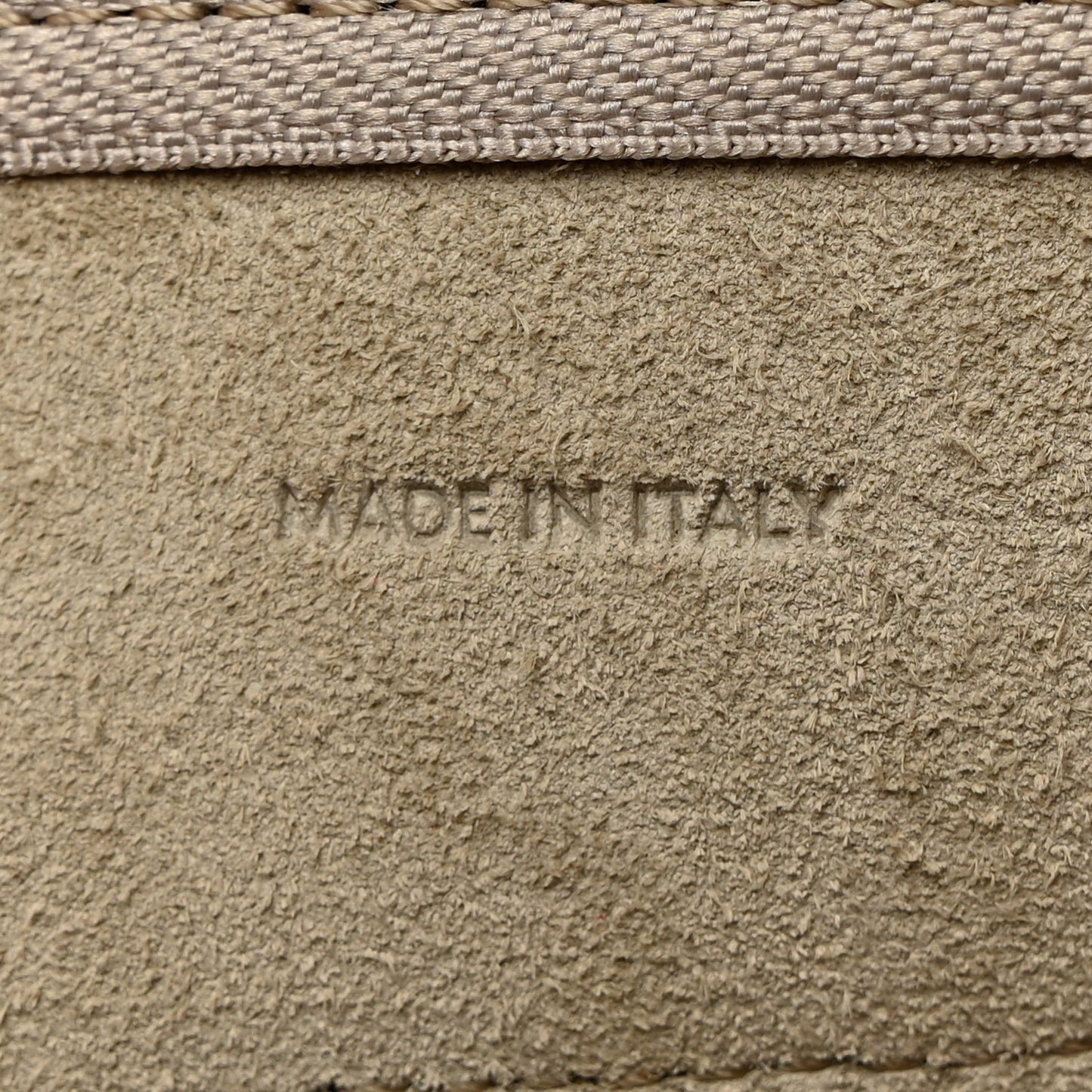 Grained Calfskin Nano Belt Bag Light Taupe
