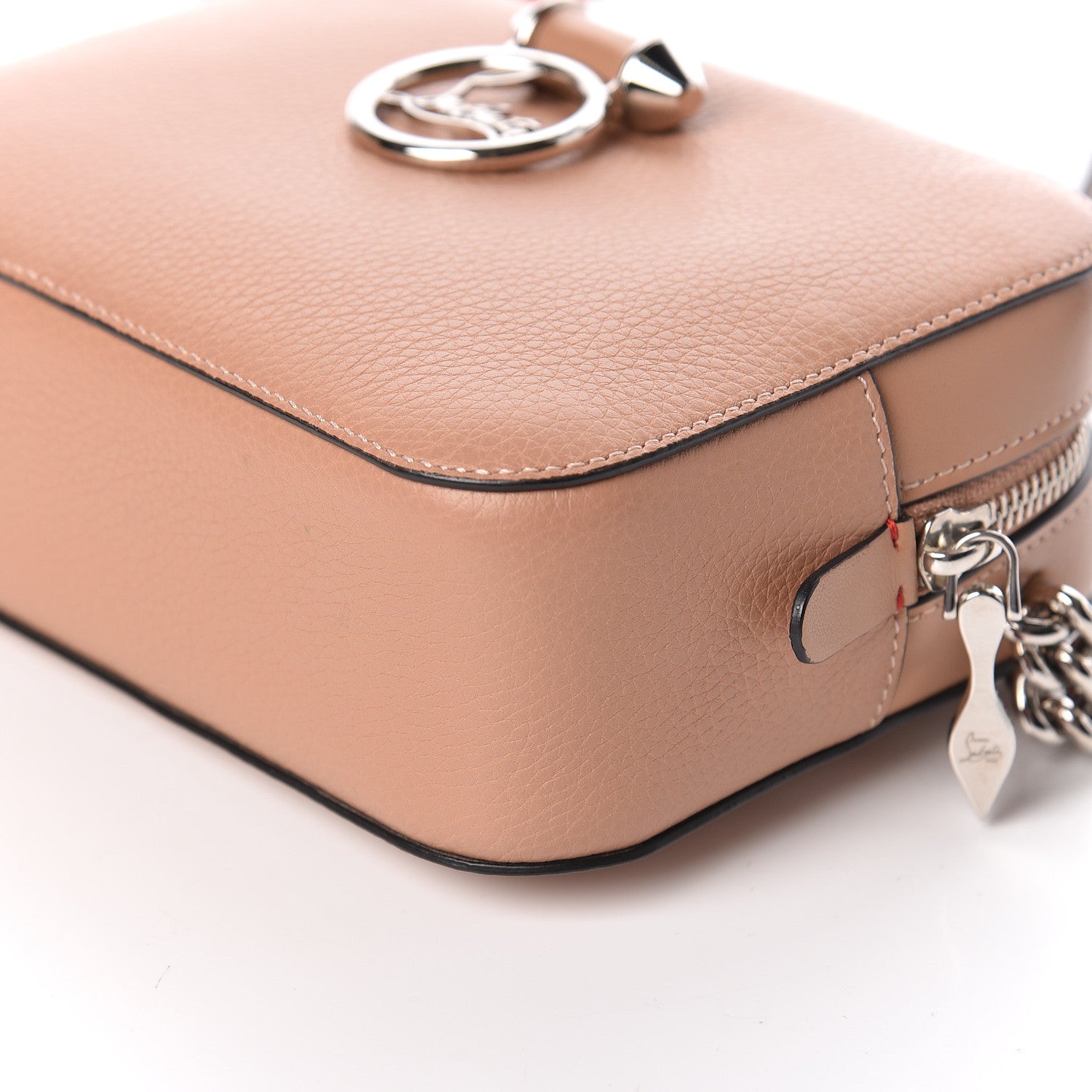 Christian Louboutin Calfskin Mini Rubylou Crossbody Nude 6 of 12