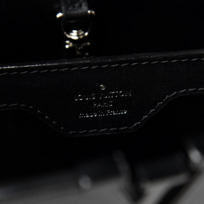 Louis Vuitton Smooth Calfskin Beaded Skyline Soho Capucines BB Black 6 of 9