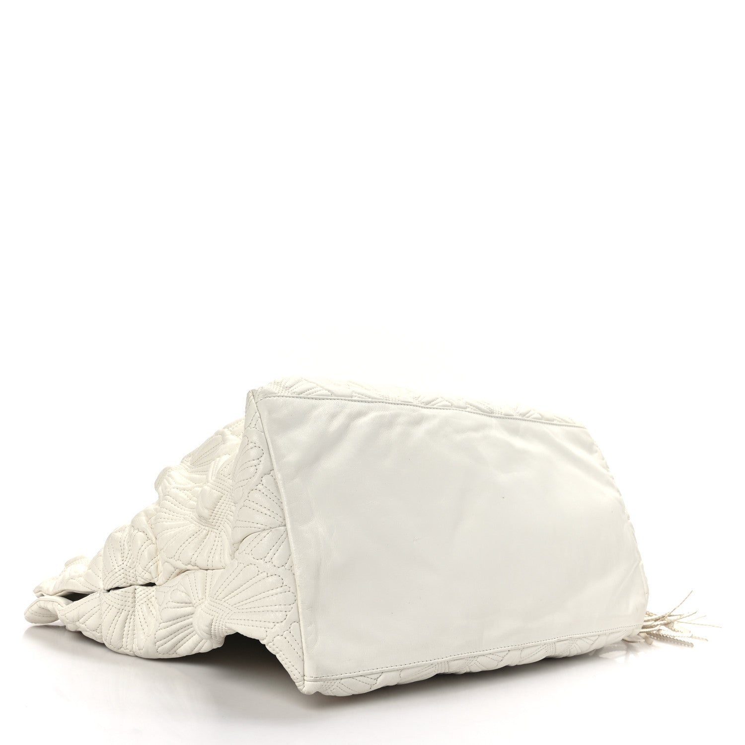Chanel Lambskin Quilted Ca D'Oro Tote Ivory 4 of 10