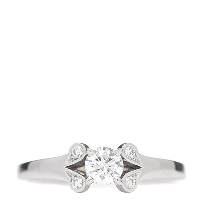 Cartier Platinum Diamond .24ct Ballerine Solitaire Engagement Ring 49 4.75 1 of 6