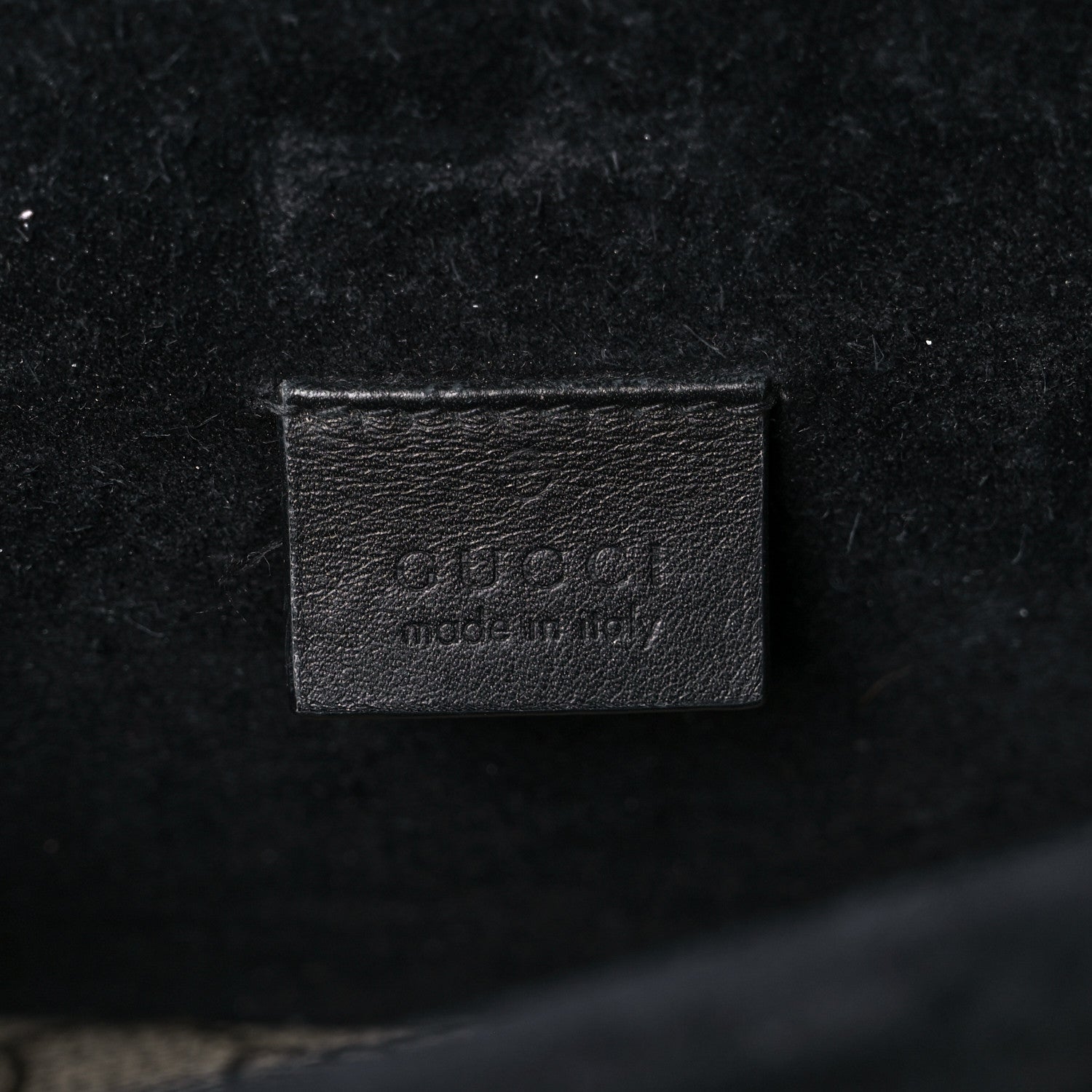 Gucci GG Supreme Monogram Suede Crystal Small Dionysus Shoulder Bag Beige Ebony Black 5 of 17