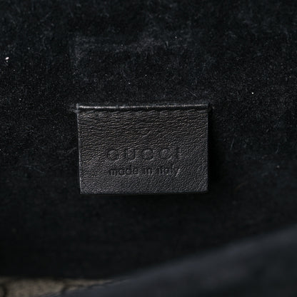 Gucci GG Supreme Monogram Suede Crystal Small Dionysus Shoulder Bag Beige Ebony Black 5 of 17