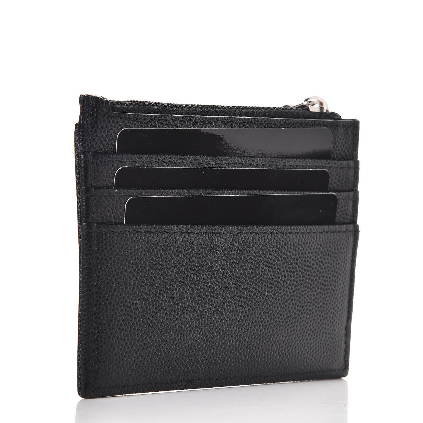 Caviar CC Zip Card Holder Black