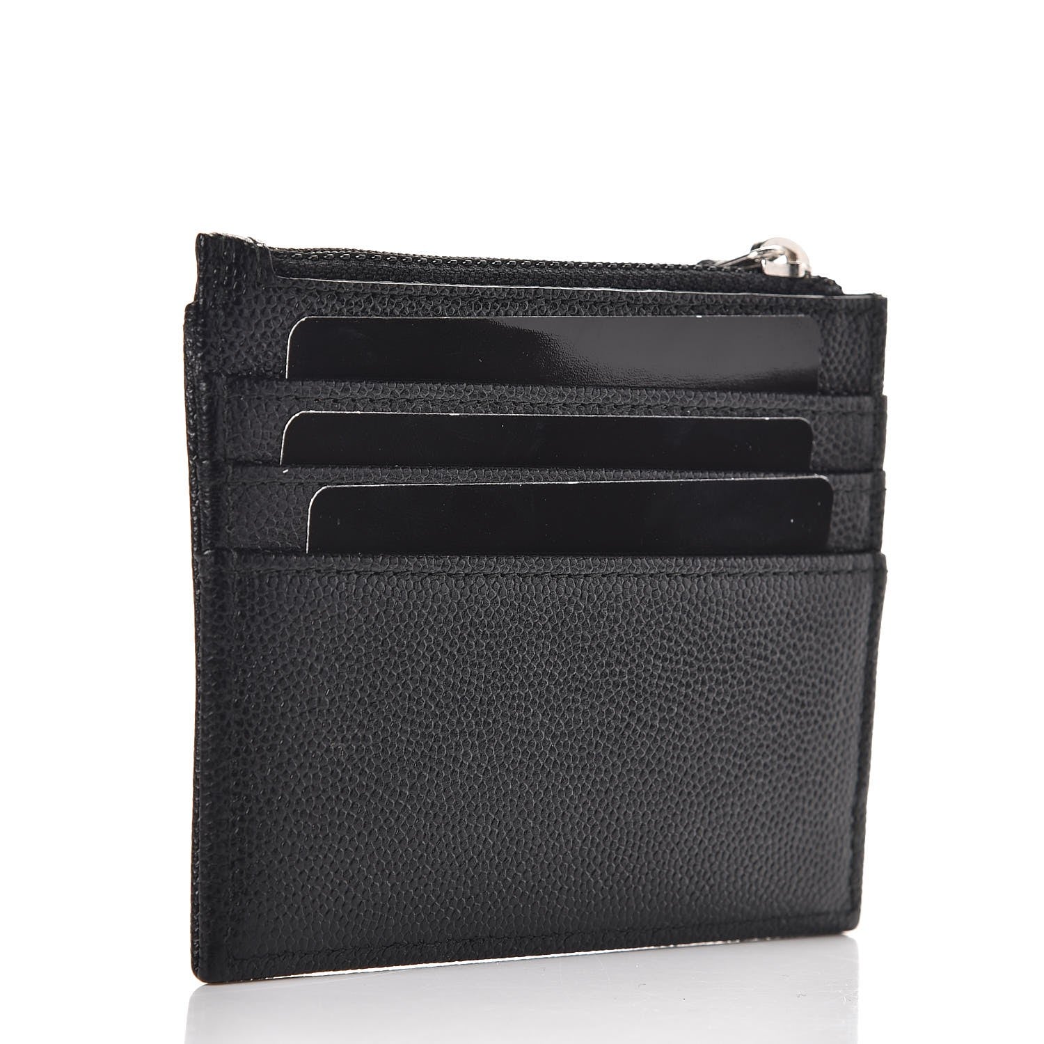 Chanel Caviar CC Zip Card Holder Black 3 of 8