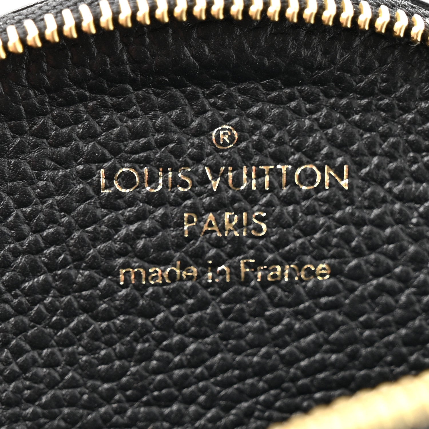 Louis Vuitton Empreinte Monogram Giant Round Coin Purse Black Beige 6 of 6