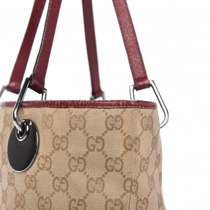 Gucci Monogram Large Eclipse Tote Red 13 of 15