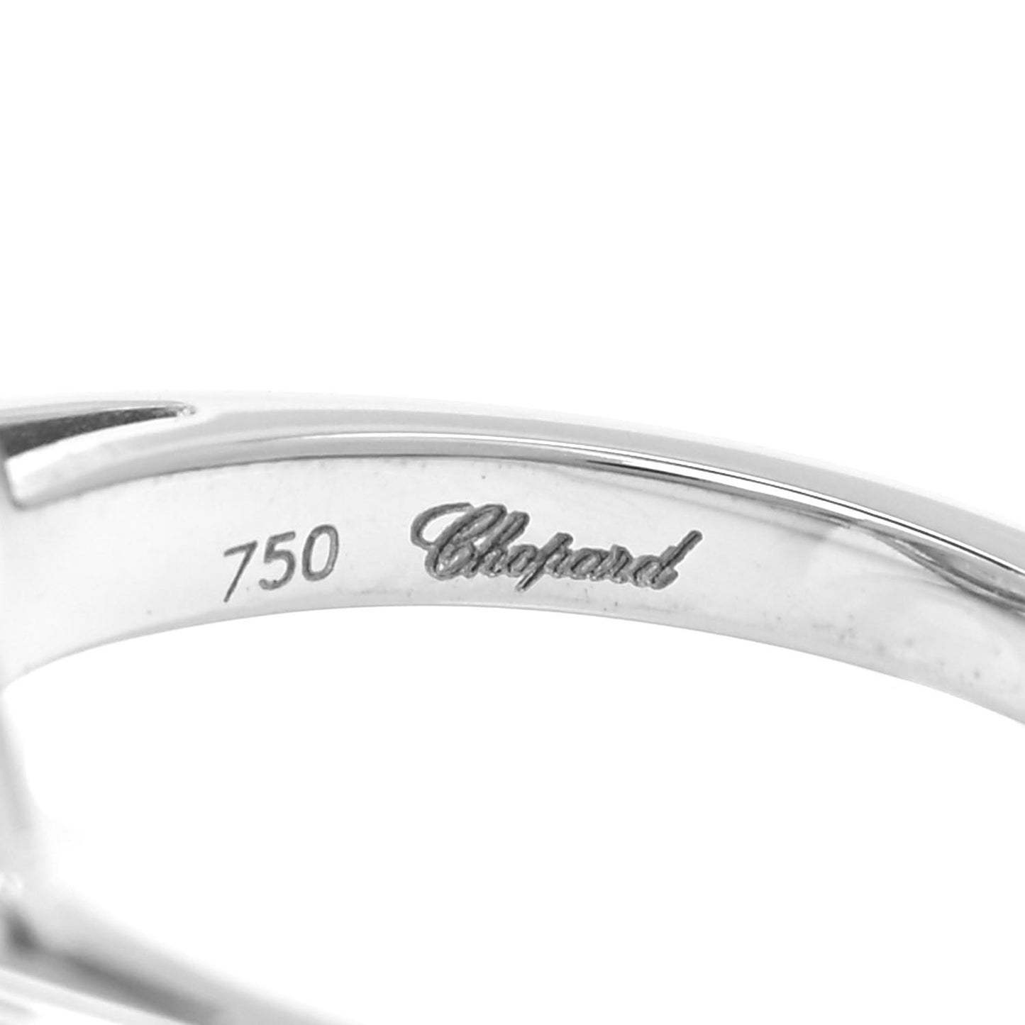 18K White Gold Happy Diamonds Circle Ring 51 5.75