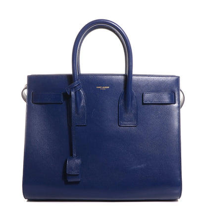 Saint Laurent Calfskin Small Sac De Jour New Marine 1 of 9