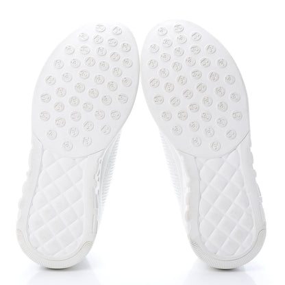 Chanel Sequin CC Sneakers 38.5 White 5 of 7