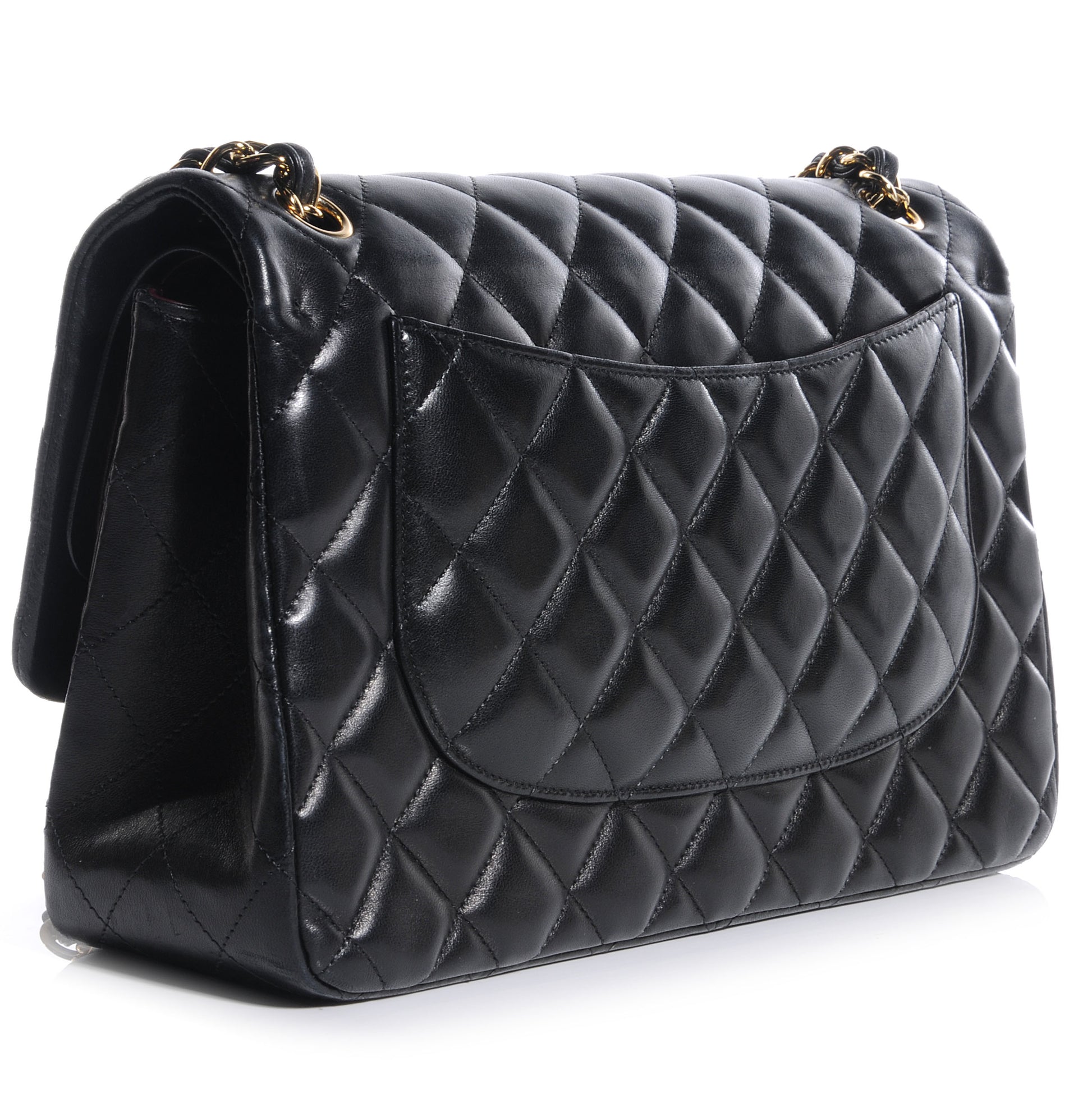 Chanel Lambskin Jumbo Double Flap Black 3 of 7