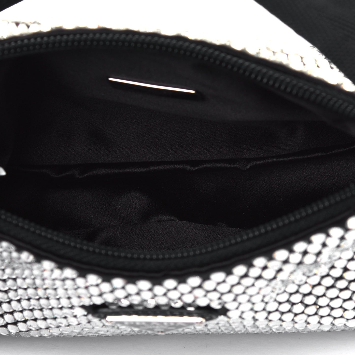 Satin Crystal Mini Re-Edition 2000 Bag Cristal