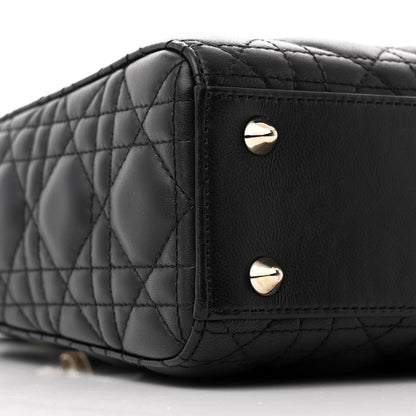 Christian Dior Lambskin Cannage Small My ABCDior Lady Dior Black 9 of 12