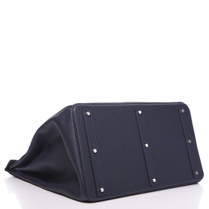 Hermes Togo HAC Travel Birkin 50 Bleu Nuit 3 of 11