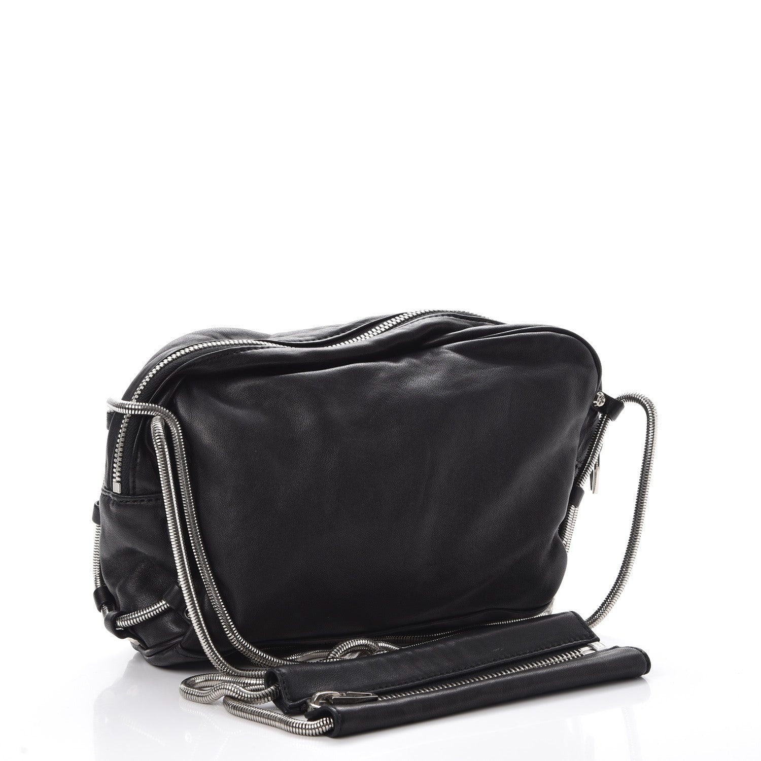 Alexander Wang Washed Lambskin Brenda Chain Shoulder Bag Black 3 of 8