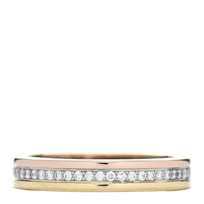 Cartier 18K White Yellow Pink Gold Diamond 3.5mm Vendome Louis Cartier Wedding Band Ring 51 5.75 3 of 4