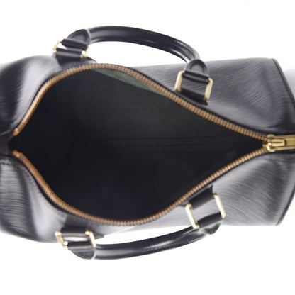 Louis Vuitton Epi Speedy 25 Black 7 of 10