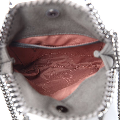Stella McCartney Shaggy Deer Mini Falabella Fold Over Tote Light Grey 5 of 10