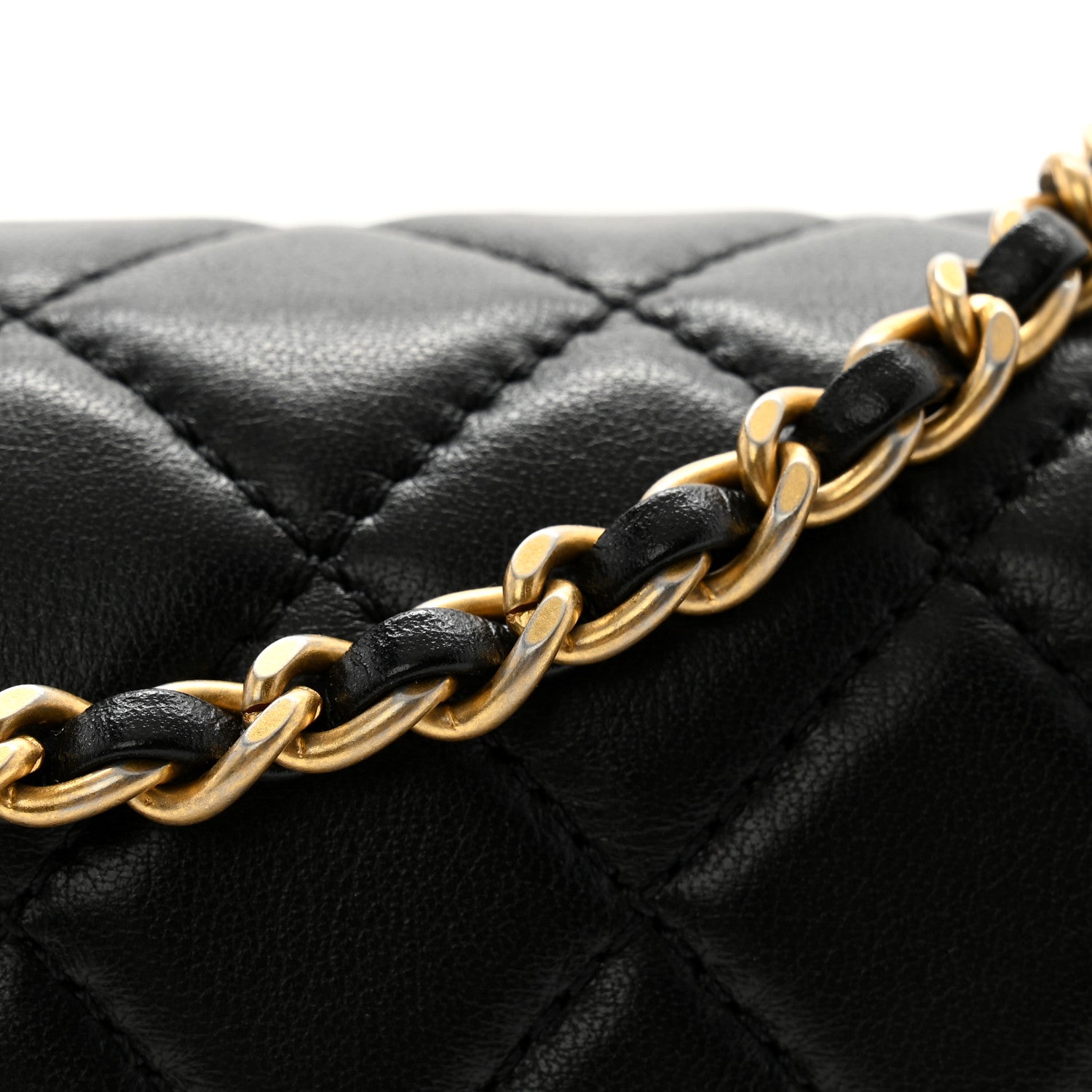 Chanel Lambskin Quilted Mini Rectangular Pearl Crush Flap Black 13 of 14