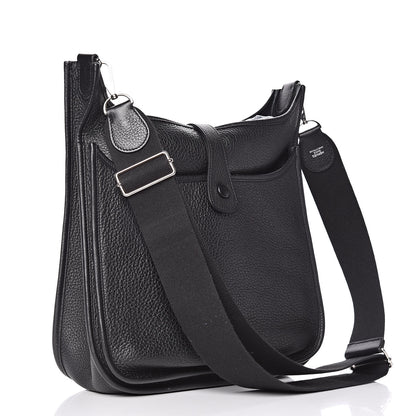 Hermes Taurillon Clemence Evelyne III GM Black 3 of 15