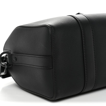 Louis Vuitton Grained Calfskin Aerogram City Keepall Black 8 of 10