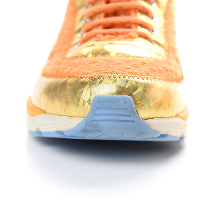 Chanel Tweed Lambskin Tennis Sneakers 36 Orange 9 of 9