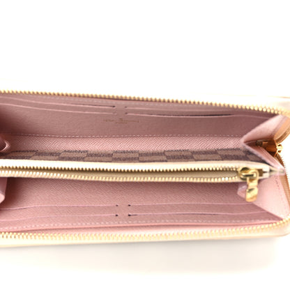 Louis Vuitton Damier Azur Clemence Wallet Rose Ballerine 5 of 10