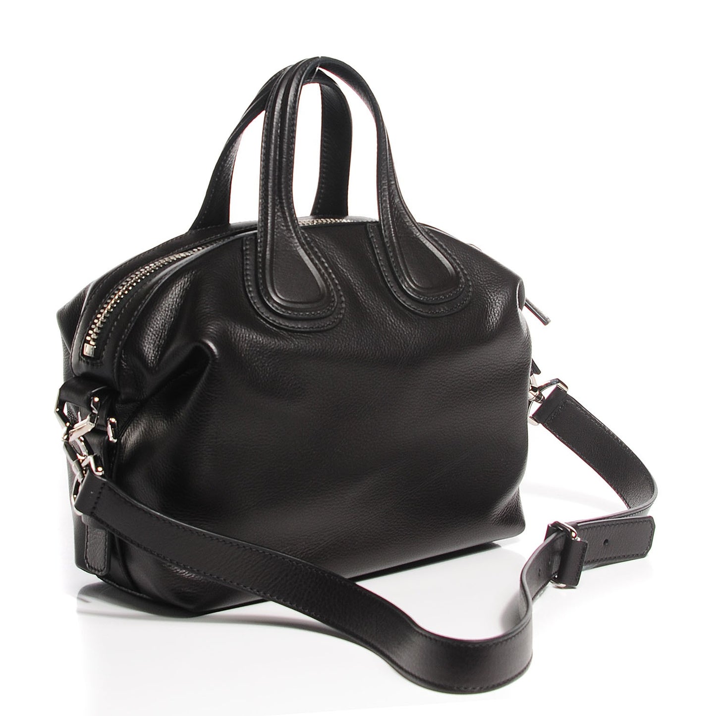 Waxed Calfskin Small Nightingale Black